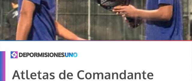 Atletas de Comandante Andresito se consagraron campeones provinciales de pádel y clasificaron al nacional