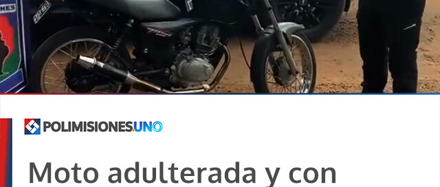 Moto adulterada y con patente cambiada: secuestran una Honda Titán tras persecución en Dos Hermanas